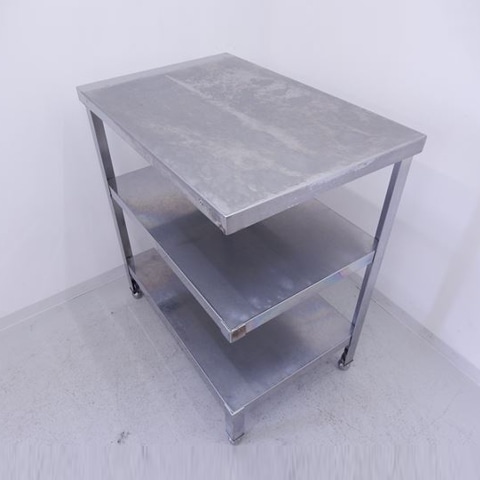 棚 3段 中古 W500×D750×H850 | 板金(シンク・作業台・他),棚・パン 棚 3段 中古 W500×D750×H850 | 板金(シンク・作業台・他),棚・パン