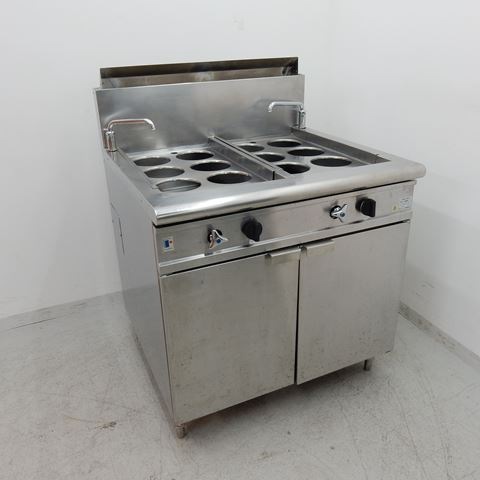 動確済み フジマック 業務用 ゆで麺器 FGNB606006A LPガス 6テボ フジマック 電気式 ゆで麺器 FENB606006 1槽 - 調理器具のSHOKUBI