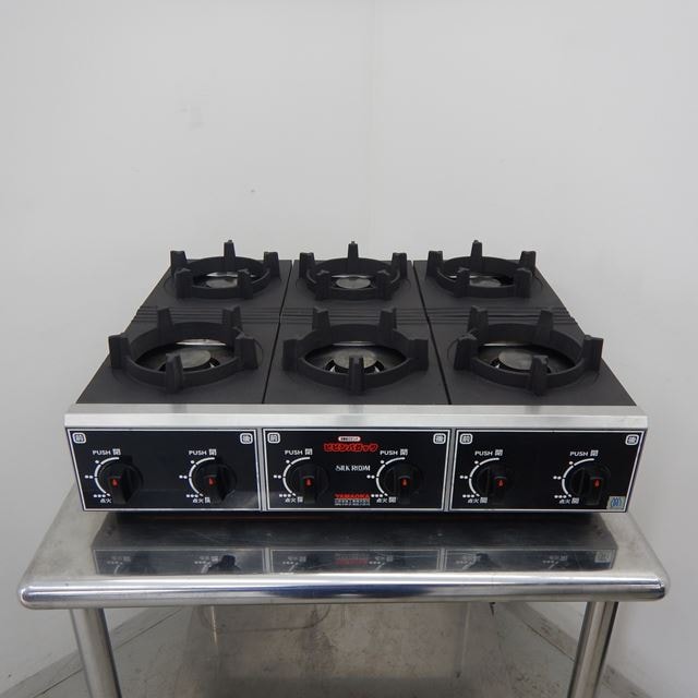 ヤマオカ ビビンバ ガスコンロ 中古 SPG-566 6口 LPガス | 熱調理機器