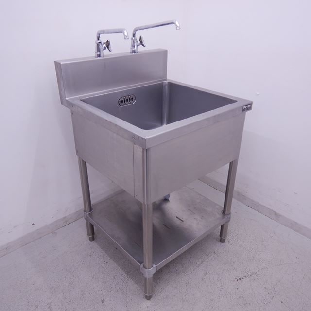 マルゼン 1槽シンク 中古 BS1-066 W600xD600xH800 バックガーなあり