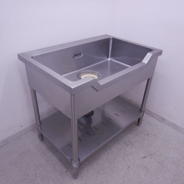 マルゼン 舟形シンク 中古 W900×D600×H800mm | 板金（シンク・作業台