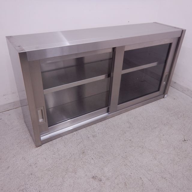 SINKO 吊戸棚 中古 W1200×D300×H600 ガラス引き戸 | 板金（シンク 
