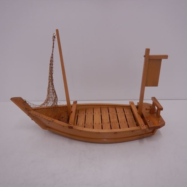 料理舟 網付き 中古 61cm 刺身盛り 舟盛り 盛り台 | すべての商品