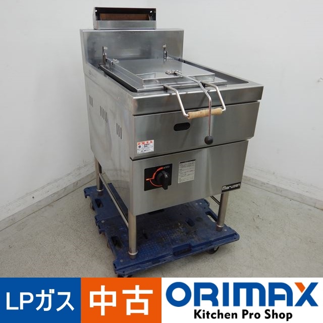 中古】 A03578 餃子焼き機 マルゼン MGZS-057B LPガス 55cm幅 こげシミ