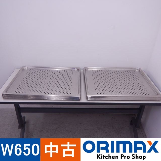 中古】 A10769 穴あきホテルパン 天板 バット 10枚入り 【業務用