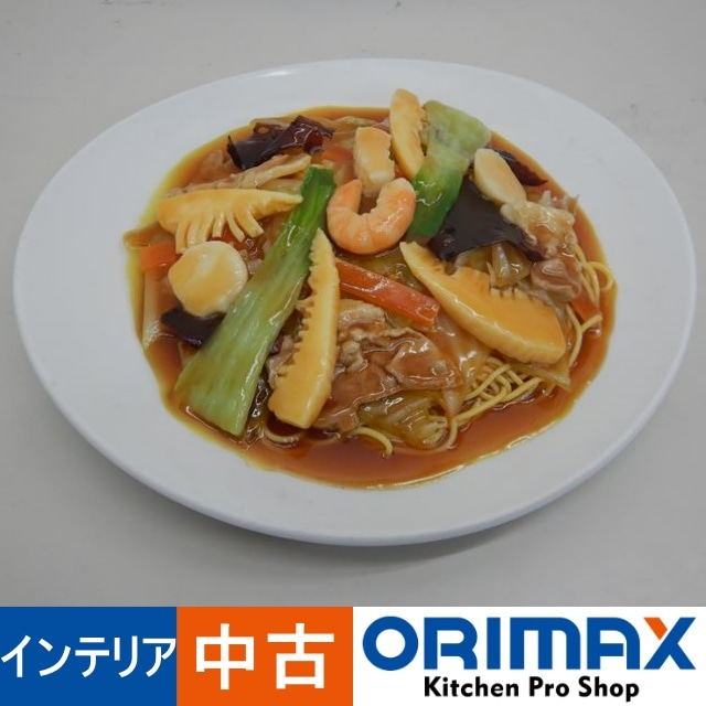 昭和レトロ 五目かた焼きそば 食品サンプル 直径約26cm 町中華 値下げ】【＊訳あり＊現状販売】 A04091 食品サンプル 中華料理