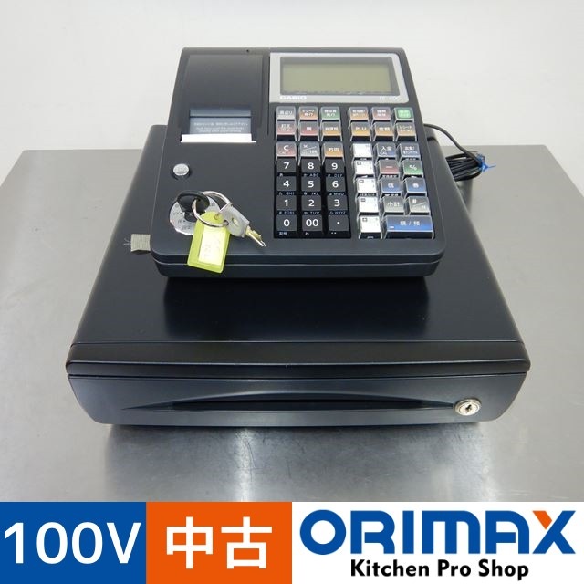 ■中古■カシオ レジスター TE-400-RD 中古】 A05049 レジスター カシオ TE-400 2016年製 100V 幅33cm 【業務