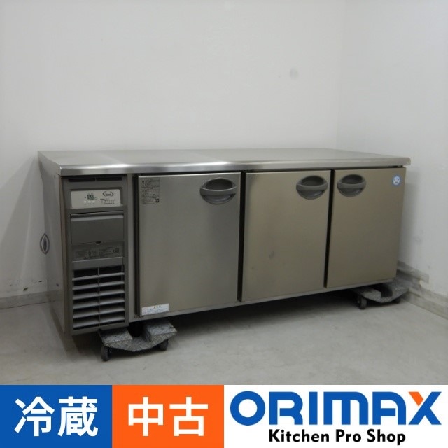 中古】 A06258 冷蔵コールドテーブル 3ドア フクシマ AYW-180RM(改