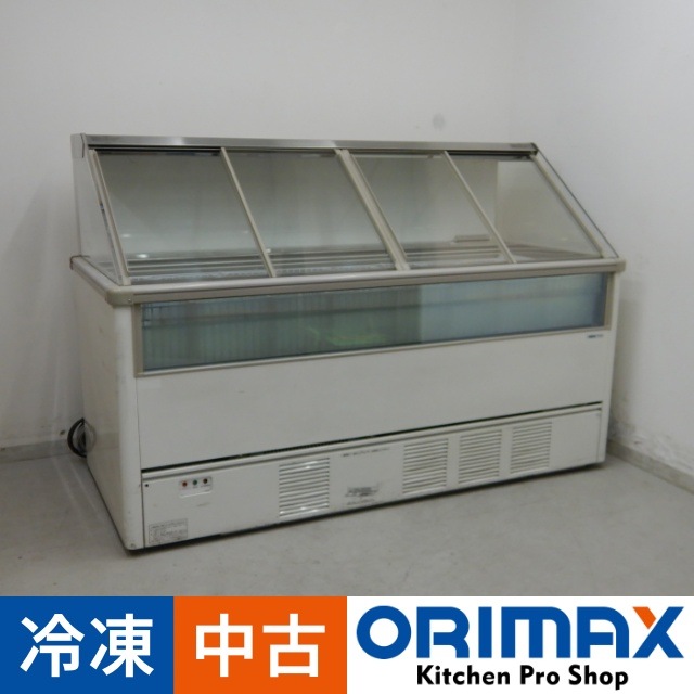 中古】 A06346 冷凍ショーケース 壁面平型タイプ サンヨー SCR-WF1800N