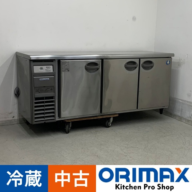 中古】 A07982 冷蔵コールドテーブル 3ドア 北沢産業 KAYC-180RM 2019