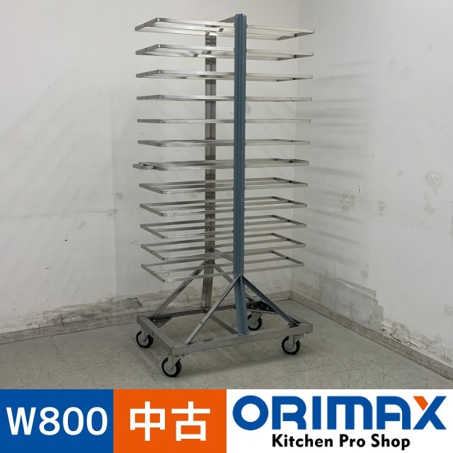 中古】 A07980 トンボラックカート 両面タイプ 24枚差し ステンレス製 