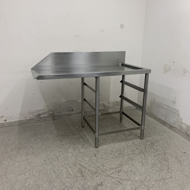 中古】 A08780 ソイルド台 ラックレール付 食器洗浄機用 W1175 x D600