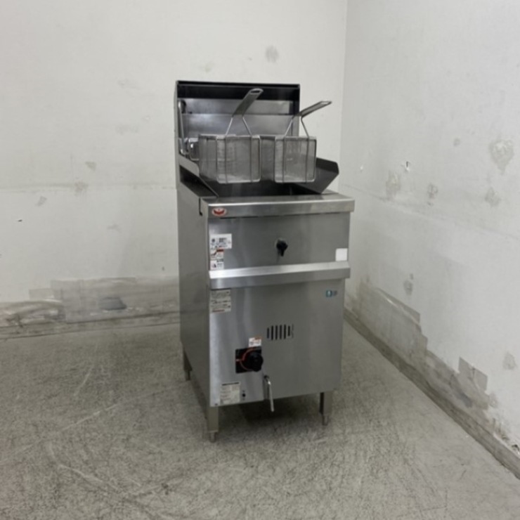 中古】 A08897 パスタボイラー/ゆで麺機 マルゼン 都市ガス用 幅45cm