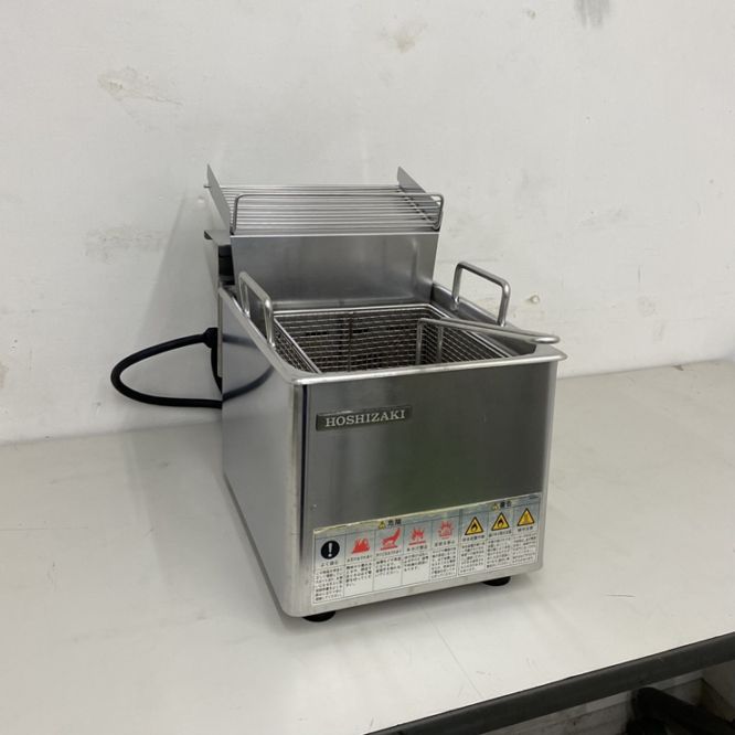 【ruru】電気式フライヤー 中古】 A08971 電気フライヤー 卓上型 8L ホシザキ FL-8TB カセット式