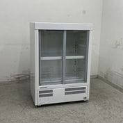 中古】 A07862 4面ガラス冷蔵ショーケース 卓上型 サンデン AG-54XE