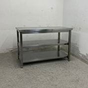 中古】 A08234 作業台引出し付 ステンレス 作業テーブル W1200 x D600