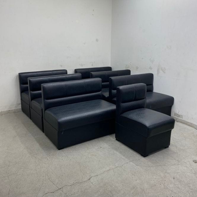 中古】 A09266 ソファー 7台セット 幅90cm6台 幅45cm1台 座面高40cm