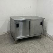 中古】 A08113 調理台 引出し付 ステンレス 作業テーブル W900 x D600