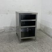 ����š� A09280 ����� ê�դ�   ���ƥ�쥹 ��ȥơ��֥� W475 x D600 �� H790 mm���ڶ�̳�ѡۡڿ�˼�ѡۡڲȺ⤪�ޤ����ء�