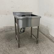 ☆中古品　1槽シンク　作業台付き　1200x550x800☆ 楽天市場】【中古】一槽シンク BGあり 幅600×奥行750×高さ840 【送料