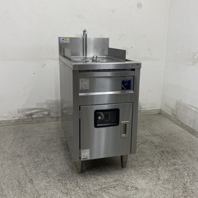 中古】 A09260 電気式 ゆで麺機 6テボタイプ タニコー TEU-45A 3相200V