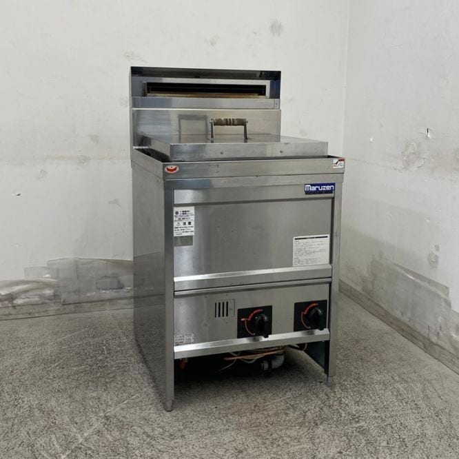 中古】 A09426 うどん釜 角槽タイプ マルゼン MGU-066G LPガス用 幅