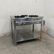中古】 A05311 業務用 五徳コンロ LPガス用 直径47cm 【ガス種注意