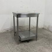 ☆☆アズマ　ステンレス作業台　厨房テーブル　スライド炊飯器炊台☆☆ 中古】 A09486 炊飯台 ステンレス スライド台 W600 x D600 x H650 mm
