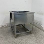 中古】 A06920 舟形シンク 魚解体 流し台 W1200 x D600 x H800(+150