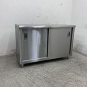 中古】 A09768 調理台 マルゼン BH-096N ステンレス 扉付き作業