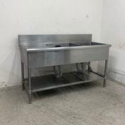 ����š� A09960 2�奷�� ���ڤ��դ��ʺ���   ���ƥ�쥹ή���� W1450 x D600 �� H800(+150) mm���ڶ�̳�ѡۡڿ�˼�ѡۡڲȺ⤪�ޤ����ء�