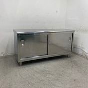 ����š� A09927 Ĵ����   ���ƥ�쥹 ���դ���ȥơ��֥� W1500 x D500 �� H800 mm���ڶ�̳�ѡۡڿ�˼�ѡۡڼ־��Ϥ����ϱĶȽ�ߤ��