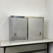 中古】 A08319 吊戸棚 ステンレス 戸棚 W900 x D350 x H600 mm 【業務