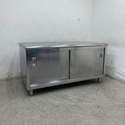 ����š� A09928 Ĵ����   ���ƥ�쥹 ���պ�ȥơ��֥� W1500 x D750 �� H800 mm���ڶ�̳�ѡۡڿ�˼�ѡۡڼ־��Ϥ����ϱĶȽ�ߤ��