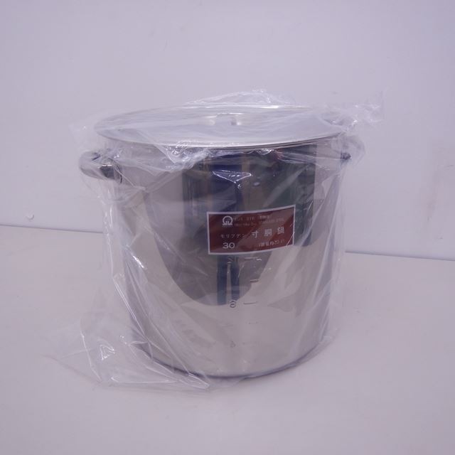 モリブデン ステンレス 寸胴鍋 未使用品 直径30cm 20L 耐酸性 | すべて