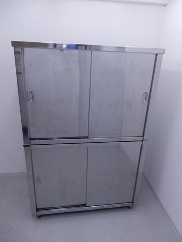 ステンレス 中古 食器棚 W1200xD600xH800 | 板金（シンク・作業台・他