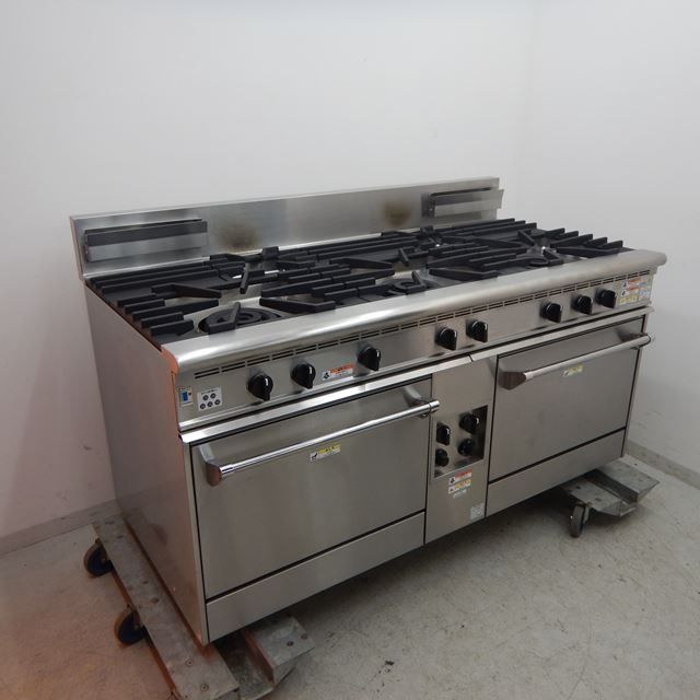 フジマック オーブン付きガスレンジ 中古 FGRNS157532 LPガス 5口 | 熱