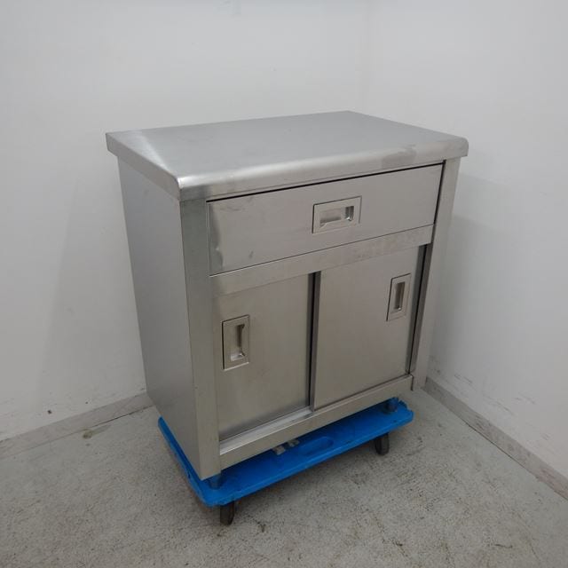 調理台 中古 W700×D450×H800 引き出し付き | 板金（シンク・作業台