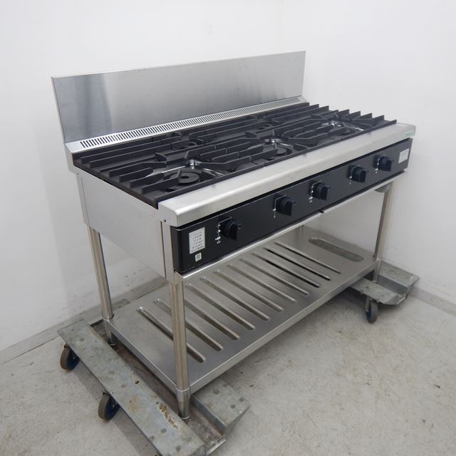 タニコー ガステーブル 中古 W1200×D600×H810（230） 5口 LPガス | 熱