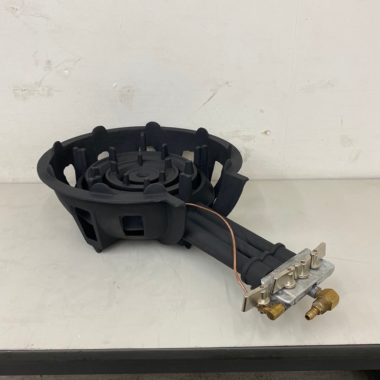 中古】 A09898 三重 鋳物コンロ 下枠 種火付 タチバナ TS-308P ハイ