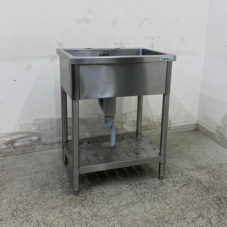 中古】 A09673 1槽シンク バックガード無しタイプ ステンレス 流し台