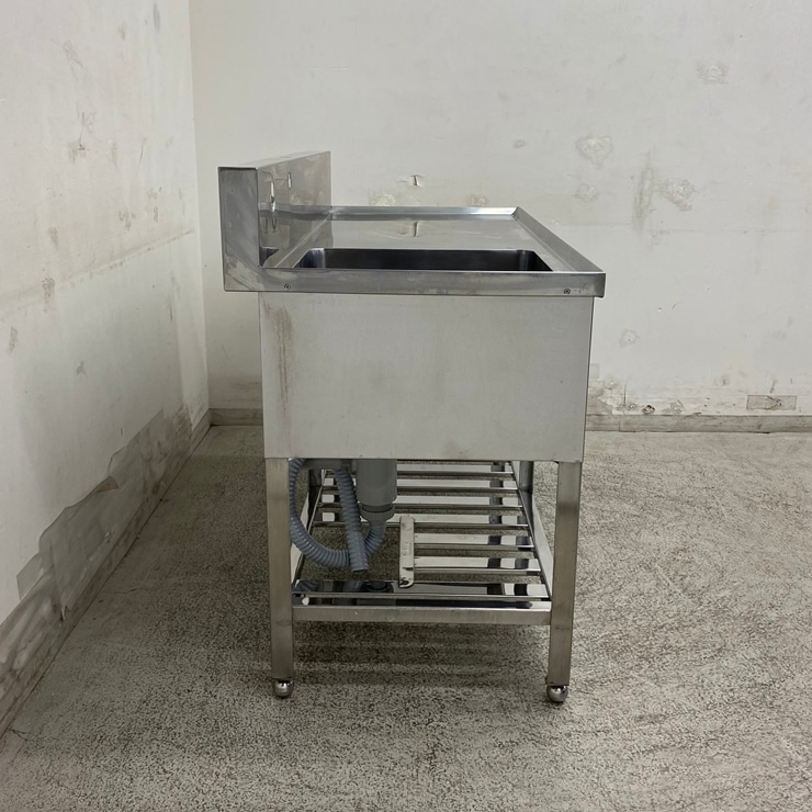 ����š� A09637 1�奷�󥯿��ڤ��դ��ʱ���   ���ƥ�쥹 ή���� W1250 x D600 �� H800(+170) mm���ڶ�̳�ѡۡڿ�˼�ѡۡڲȺ⤪�ޤ����ء�