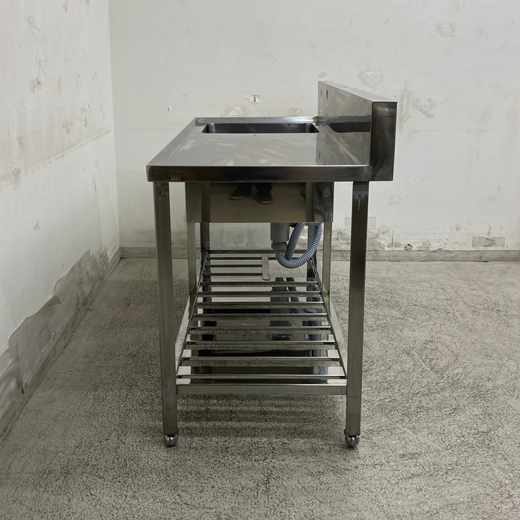 ����š� A09637 1�奷�󥯿��ڤ��դ��ʱ���   ���ƥ�쥹 ή���� W1250 x D600 �� H800(+170) mm���ڶ�̳�ѡۡڿ�˼�ѡۡڲȺ⤪�ޤ����ء�