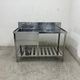 ����š� A09637 1�奷�󥯿��ڤ��դ��ʱ���   ���ƥ�쥹 ή���� W1250 x D600 �� H800(+170) mm���ڶ�̳�ѡۡڿ�˼�ѡۡڲȺ⤪�ޤ����ء�