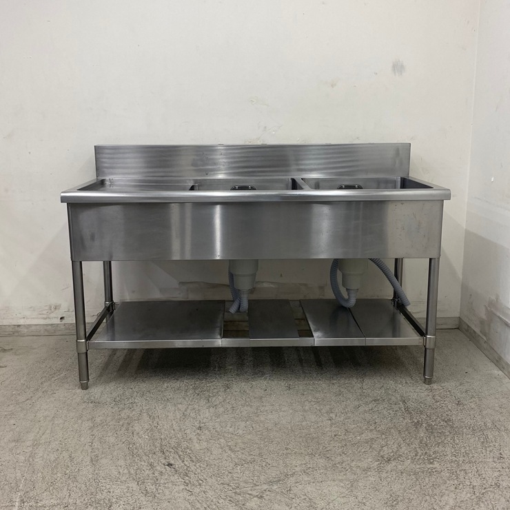 ����š� A09960 2�奷�� ���ڤ��դ��ʺ���   ���ƥ�쥹ή���� W1450 x D600 �� H800(+150) mm���ڶ�̳�ѡۡڿ�˼�ѡۡڲȺ⤪�ޤ����ء�