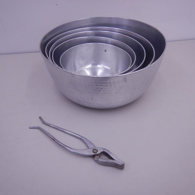 やっとこ鍋 5個セット 中古 やっとこバサミ付き 18～30サイズ | すべて