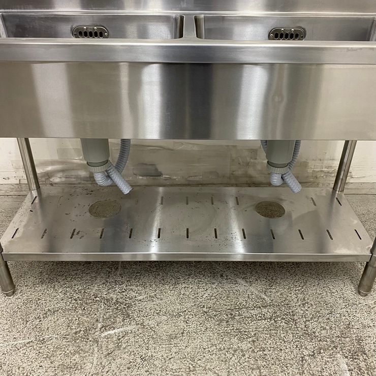 ����š� A09059 2�奷�� �ޥ를�� BS2-124   ���ƥ�쥹 ή���� W1200 x D450 �� H800(+100) mm���ڶ�̳�ѡۡڿ�˼�ѡۡڼ־��Ϥ����ϱĶȽ�ߤ��