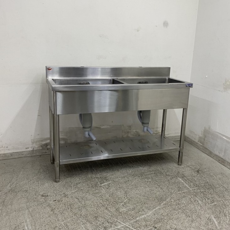 ����š� A09059 2�奷�� �ޥ를�� BS2-124   ���ƥ�쥹 ή���� W1200 x D450 �� H800(+100) mm���ڶ�̳�ѡۡڿ�˼�ѡۡڼ־��Ϥ����ϱĶȽ�ߤ��