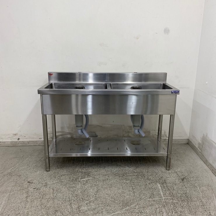 ����š� A09059 2�奷�� �ޥ를�� BS2-124   ���ƥ�쥹 ή���� W1200 x D450 �� H800(+100) mm���ڶ�̳�ѡۡڿ�˼�ѡۡڼ־��Ϥ����ϱĶȽ�ߤ��