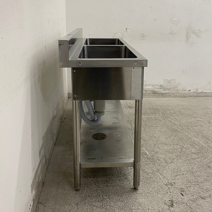 ����š� A09059 2�奷�� �ޥ를�� BS2-124   ���ƥ�쥹 ή���� W1200 x D450 �� H800(+100) mm���ڶ�̳�ѡۡڿ�˼�ѡۡڼ־��Ϥ����ϱĶȽ�ߤ��